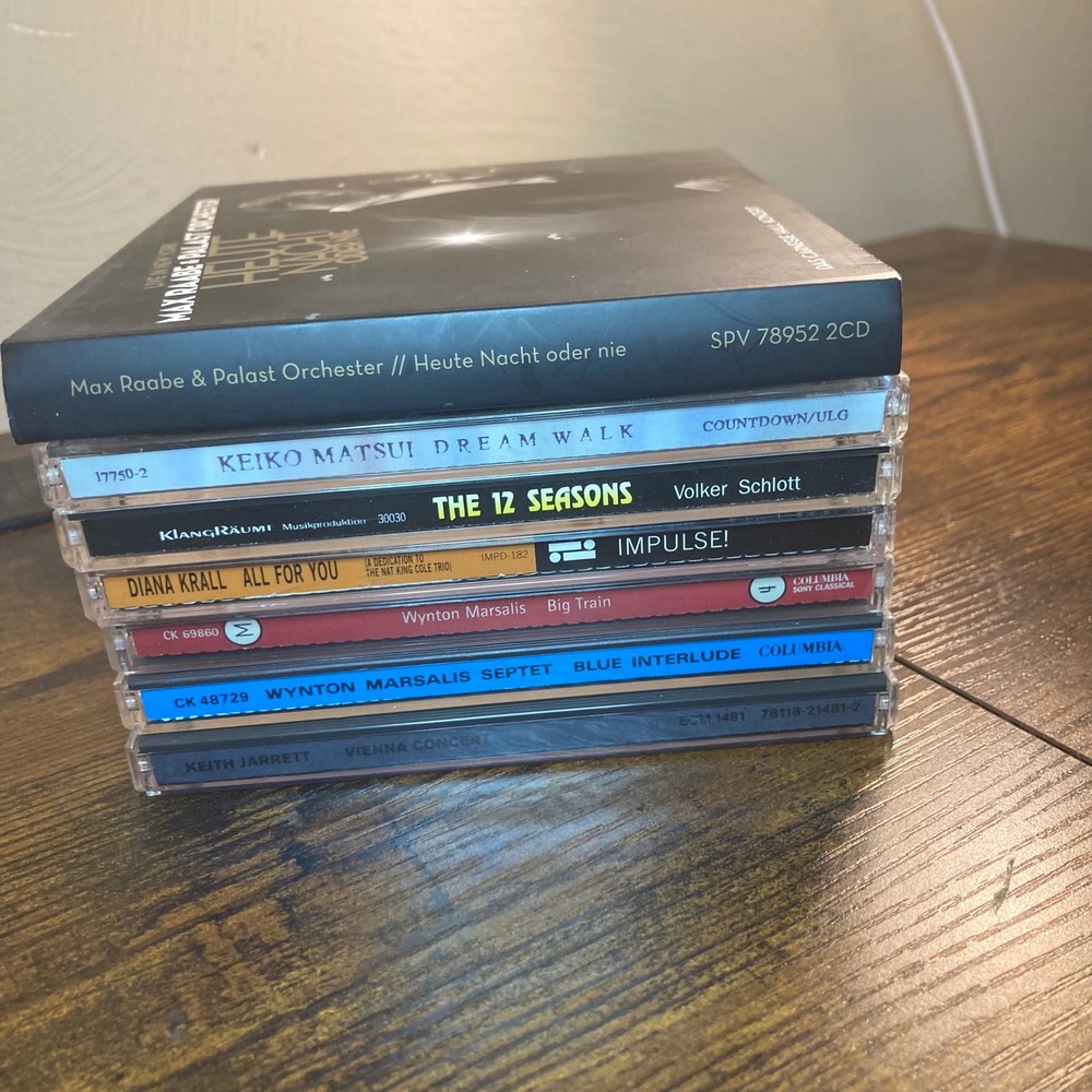Jazz CD Lot Keith Jarrett Wynton Marsalis Keiko Matsui Max Raabe Volker Schlott